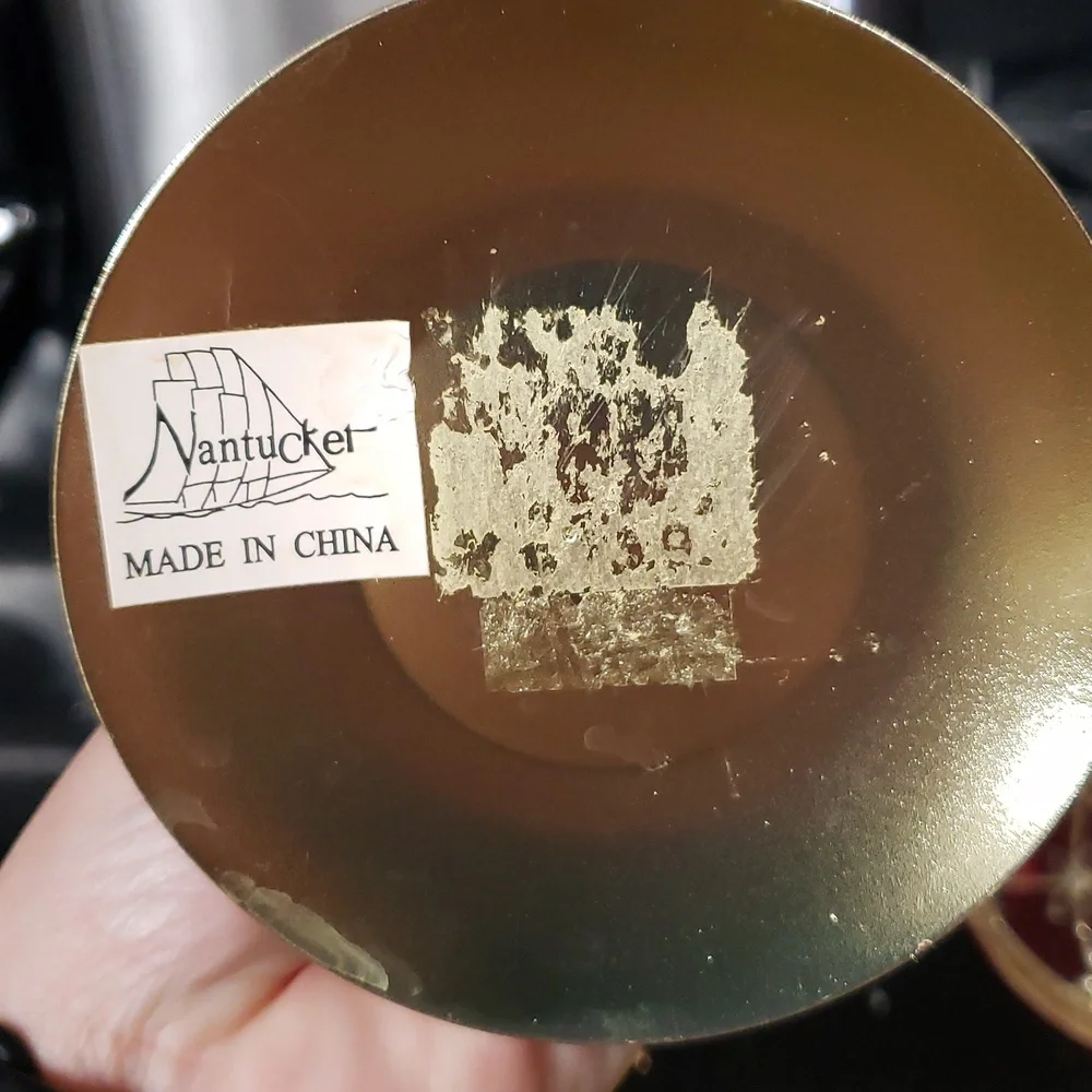 Brass Tealight Holder With Glass Top - Picture 4 of 4